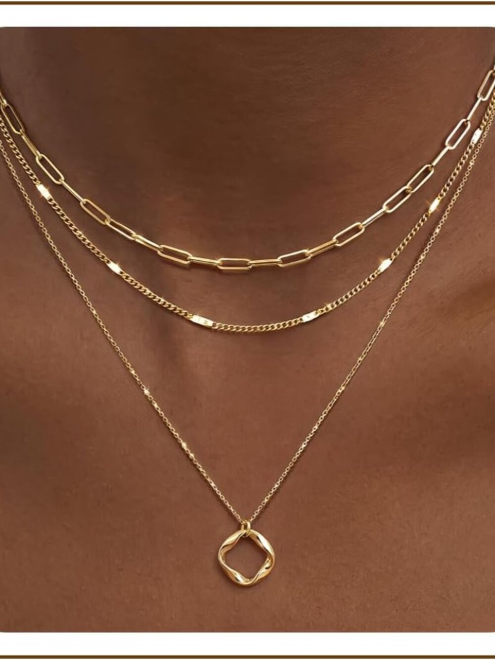 Sophisticated 3-Piece Dainty Gold Necklace Collection - Gift-Ready Jewelry